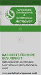 Mobile Screenshot of ortho-altmeyer.de